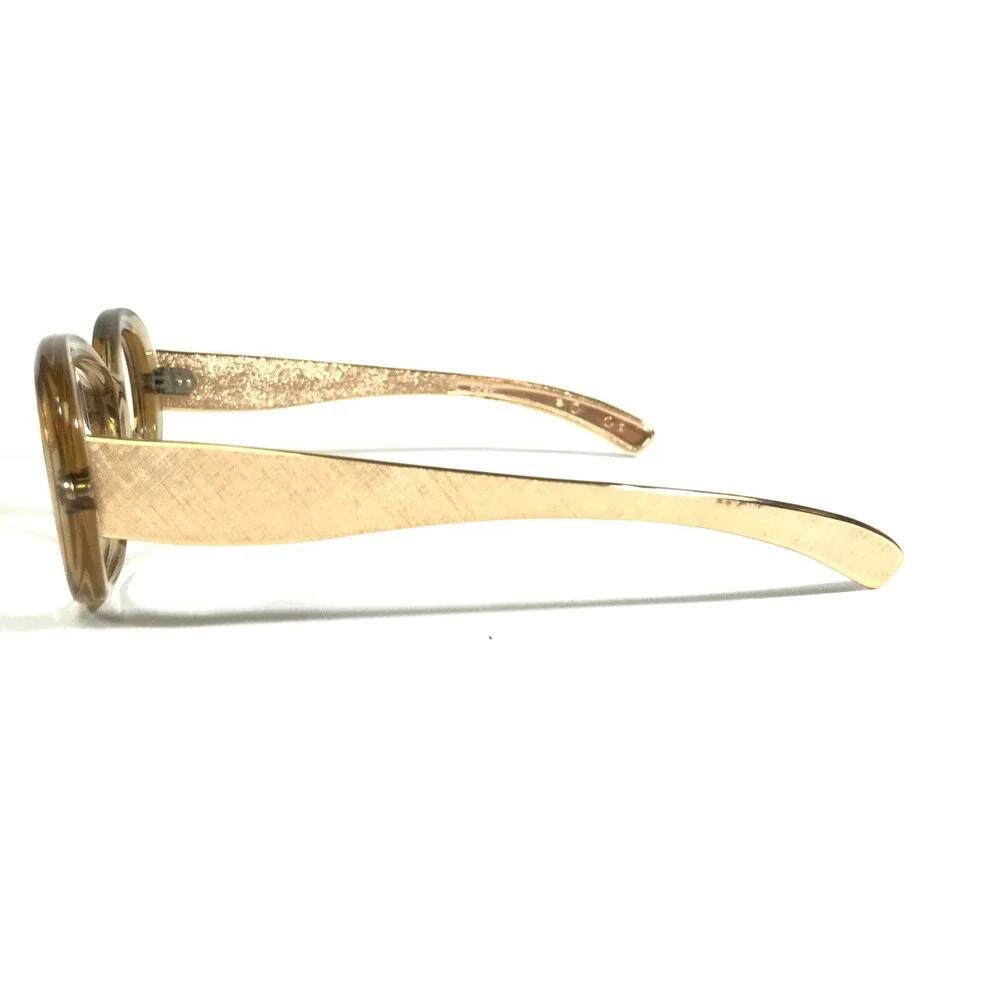 Vintage Brendel Joana Eyeglasses Frames Clear Gold Round Full Rim 50-20-130